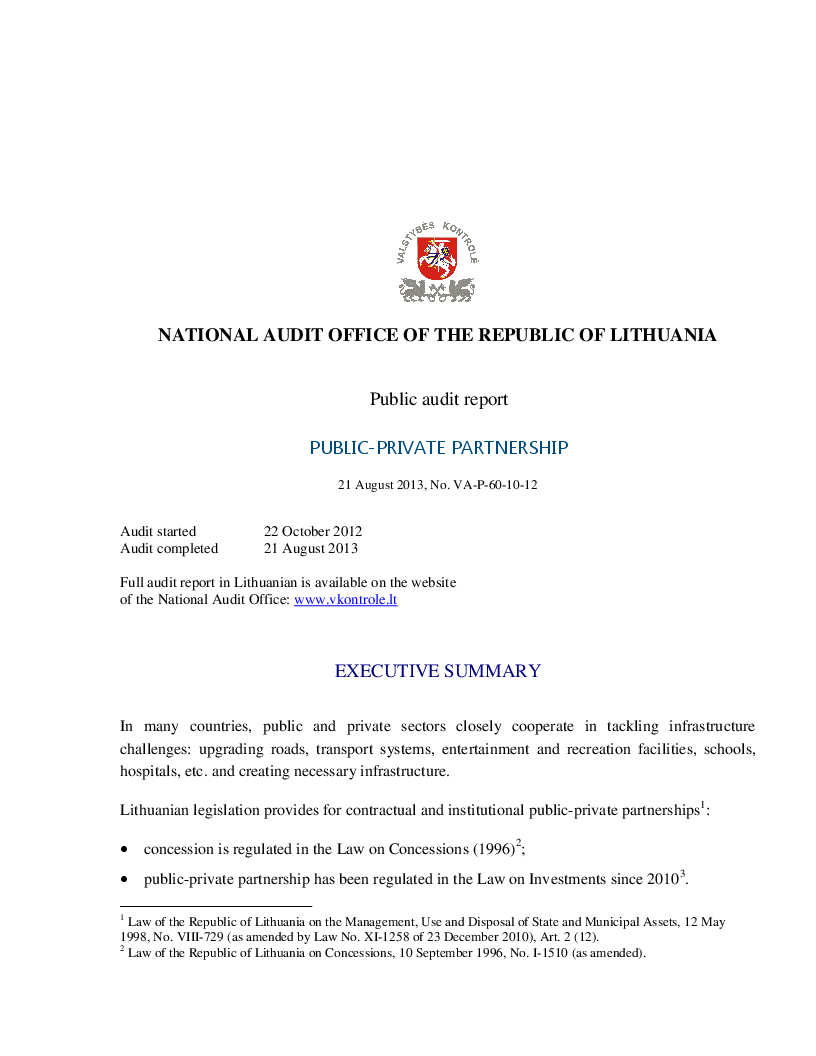 Public-Private partnership