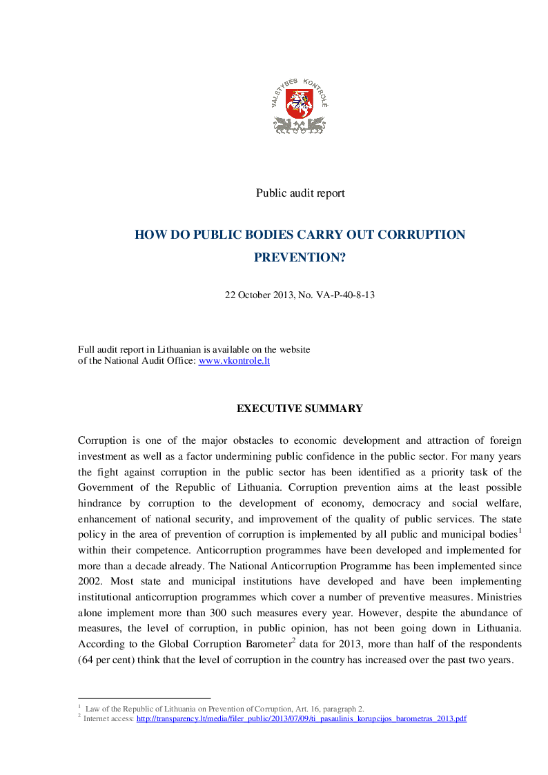 How do public bodies carry out corruption prevention?
