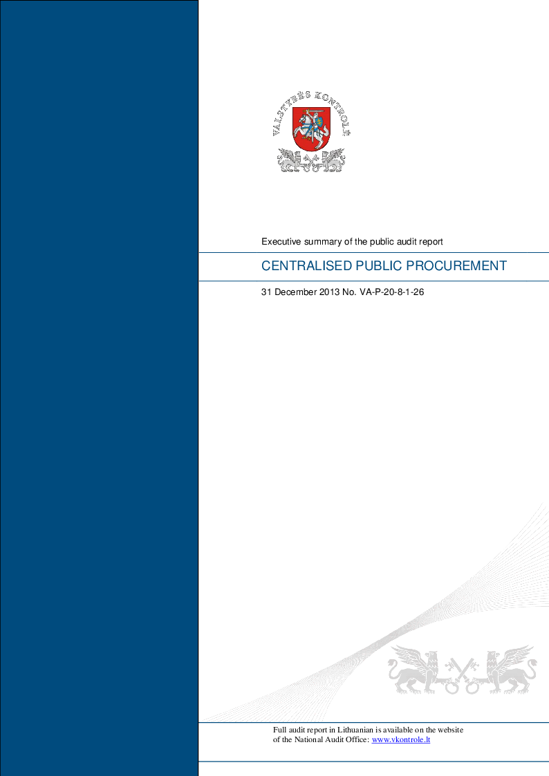 Centralised public procurement