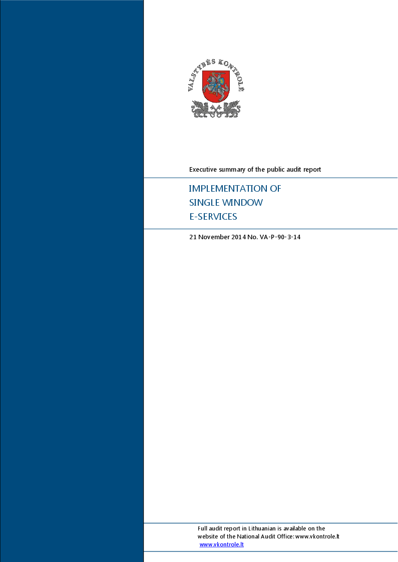 Implementation of Single Window e-services 