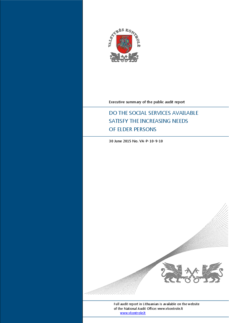 Does provision of social services meet increasing needs of older people