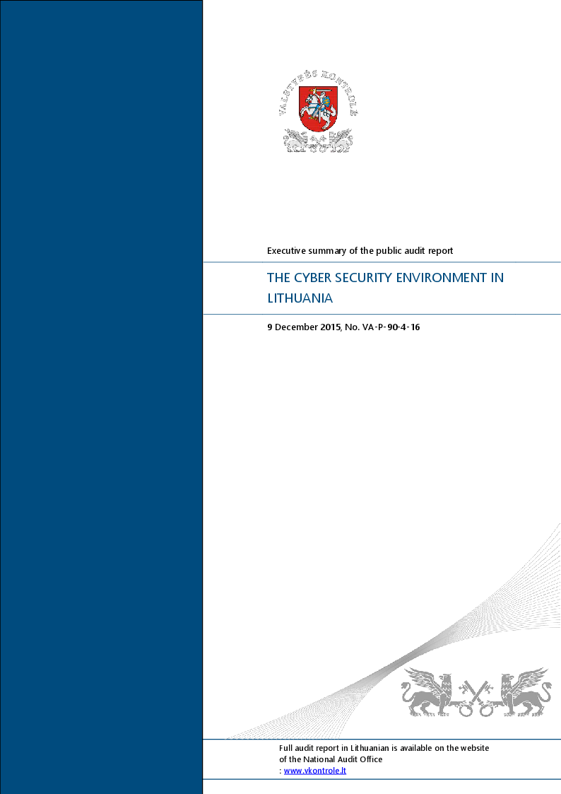 Environment of cyber security in Lithuania