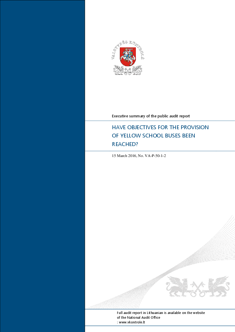 Have objectives for the provision of yellow school buses been reached?