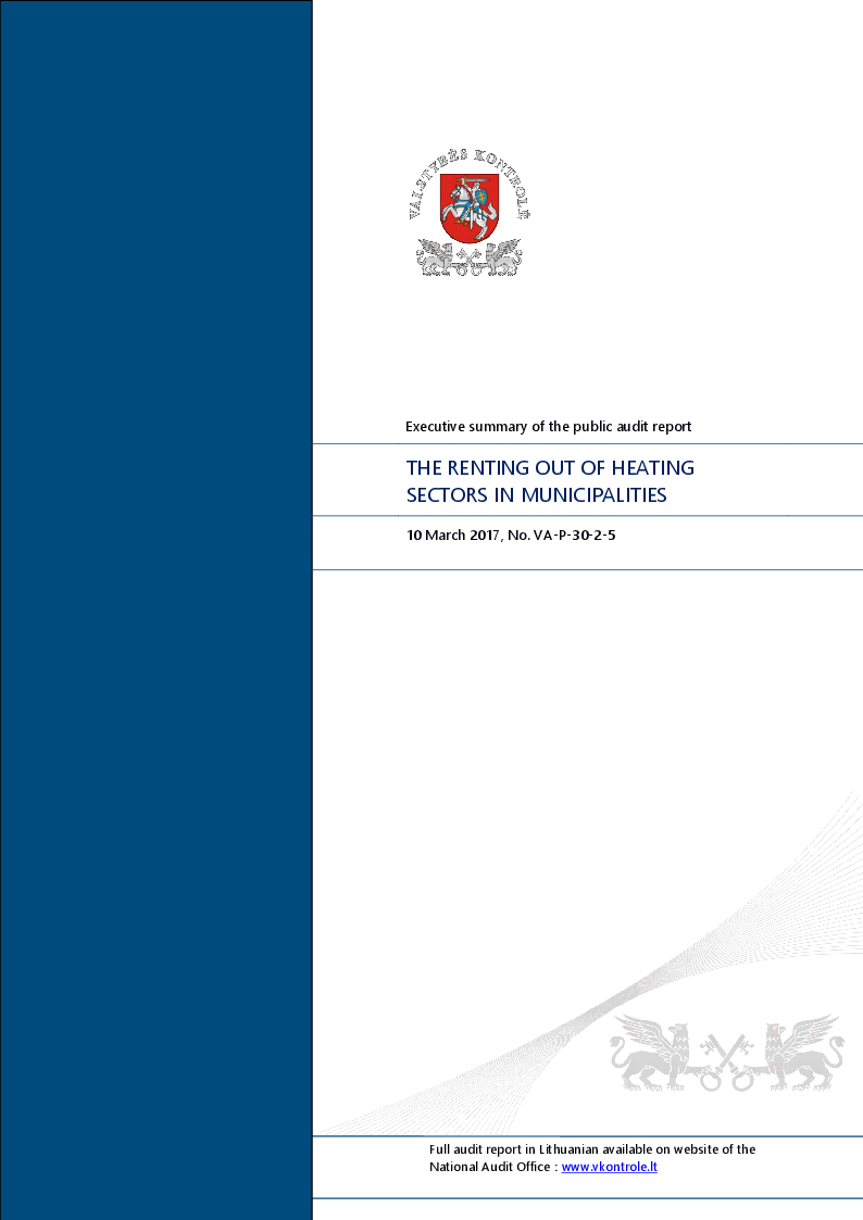 The Renting out of Heating Sectors in Municipalities
