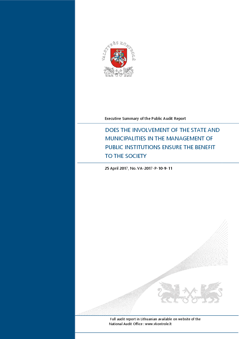 Does the involvement of the state and municipalities in the management of public institutions ensure the benefit to the society