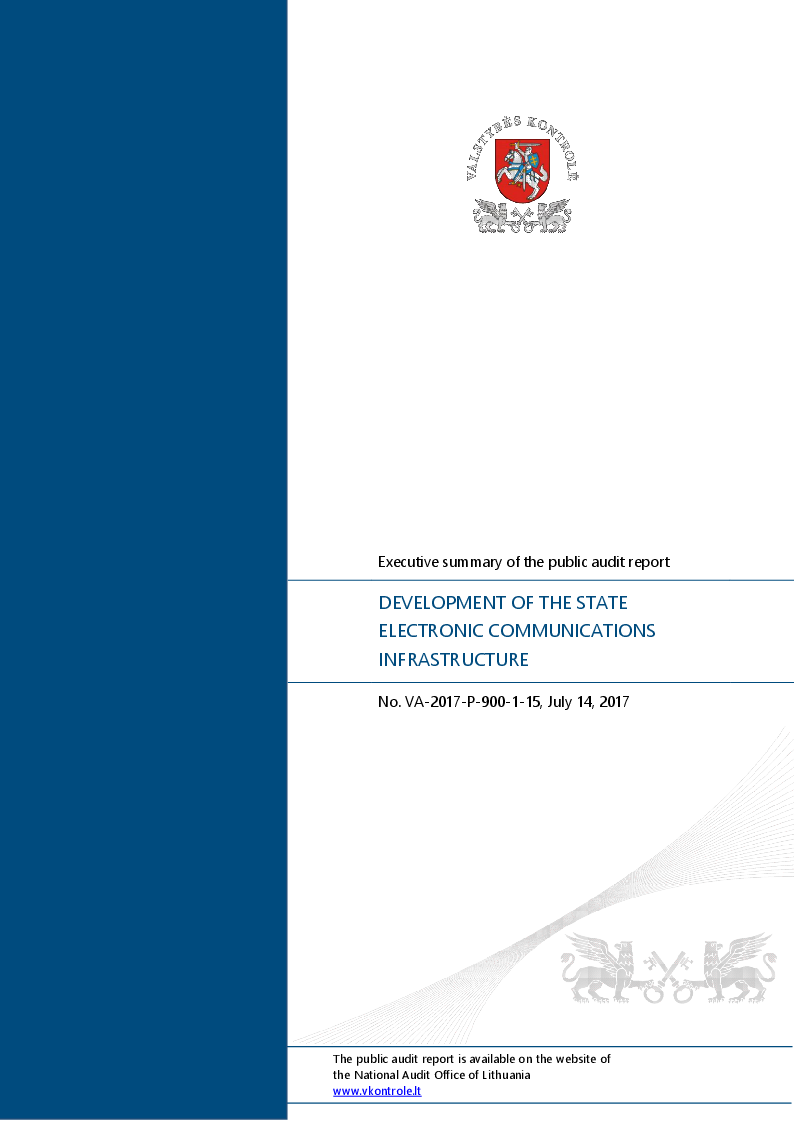 Development of the State Electronic Communications Infrastructure