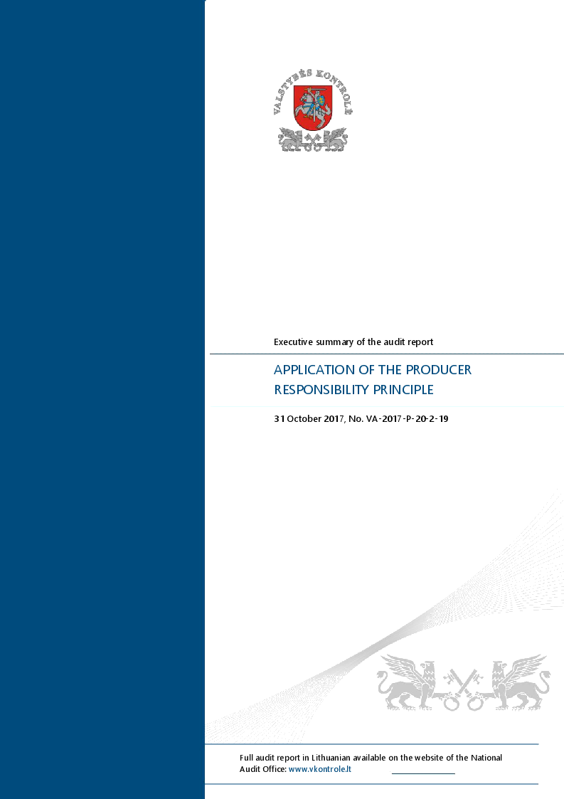 Application of the producer responsibility principle