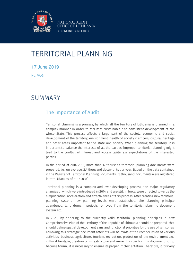 Territorial Planning