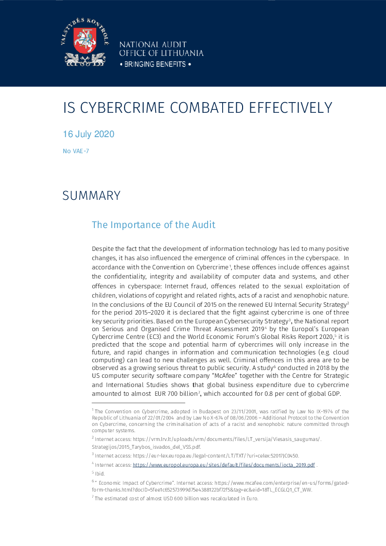 Is Cybercrime Combated Effectively