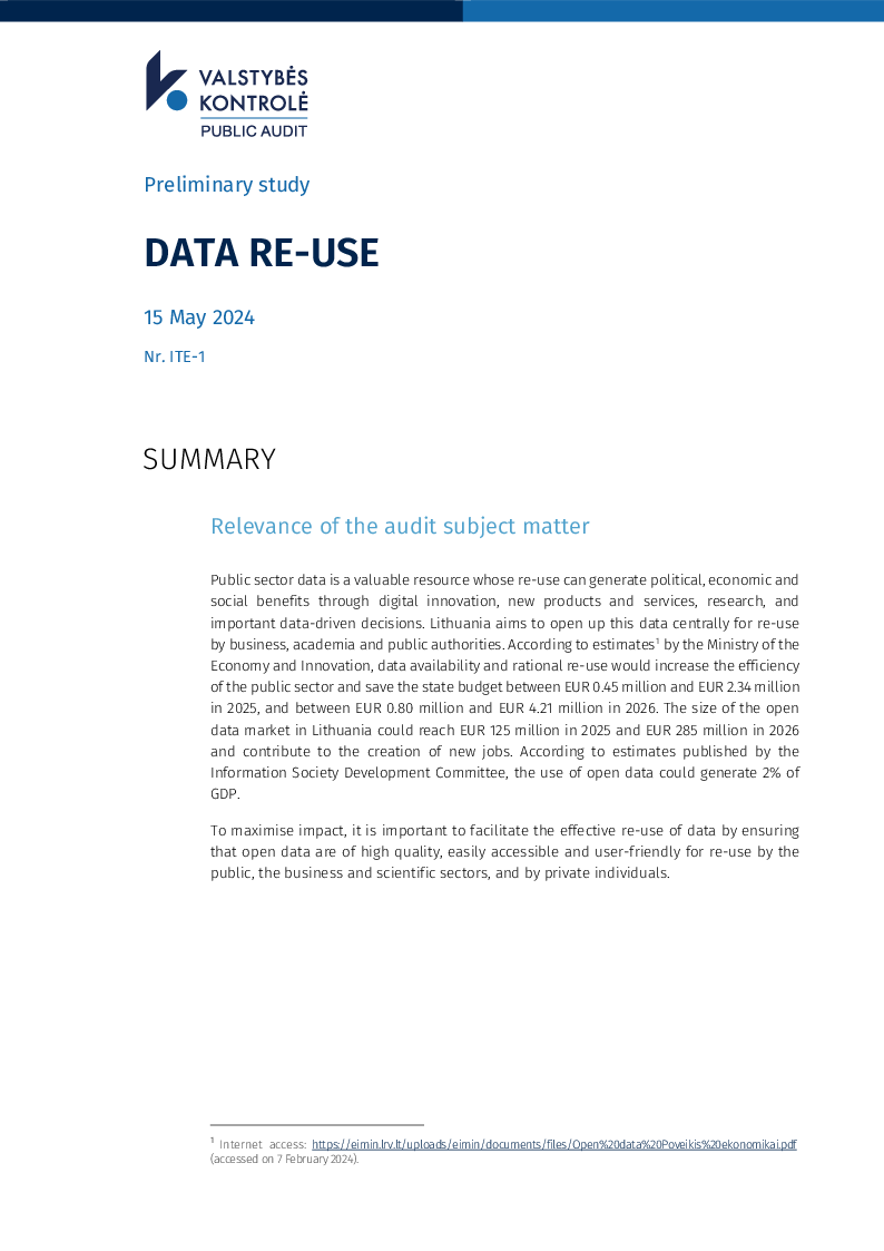 Data re-use