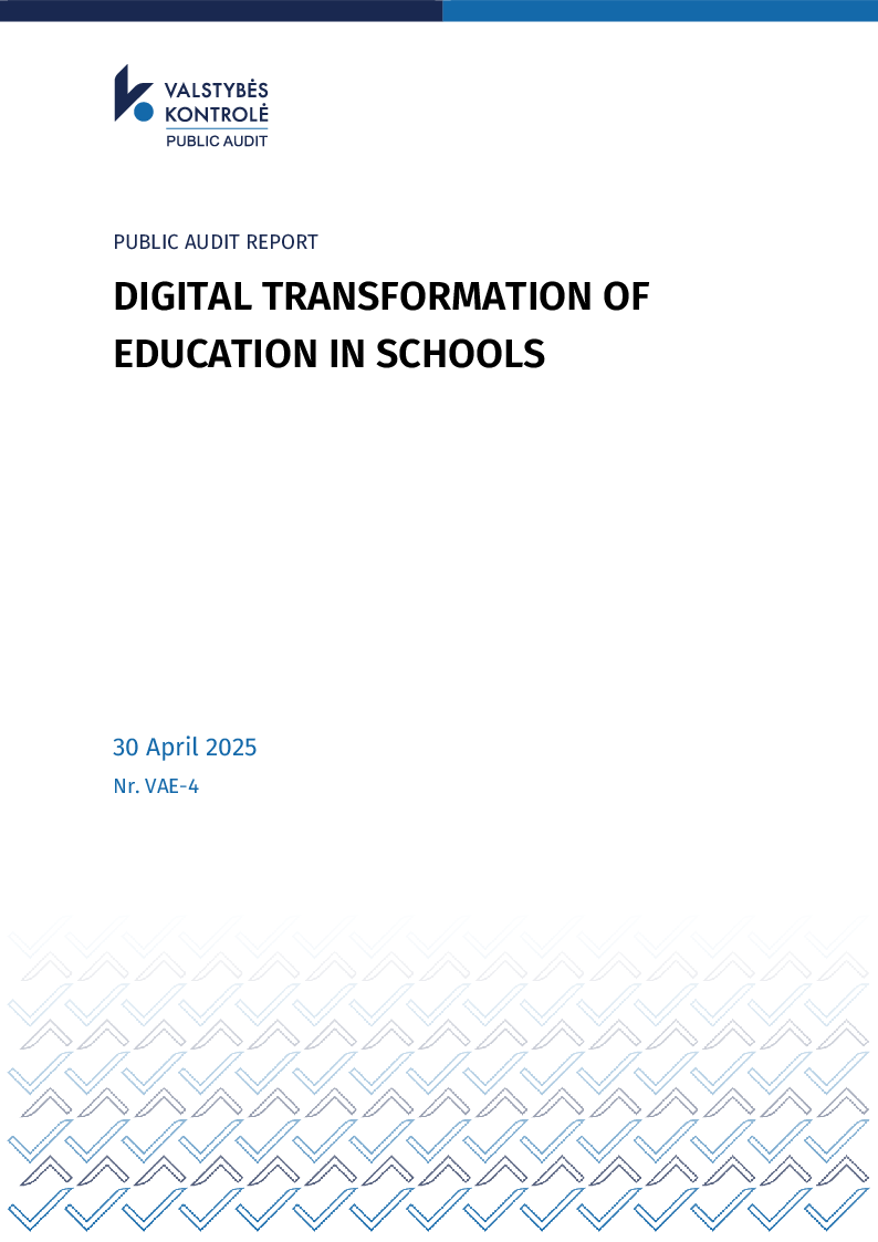Digital transformation of education in schools