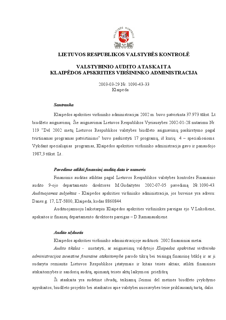 Klaipėdos apskrities viršininko administracija