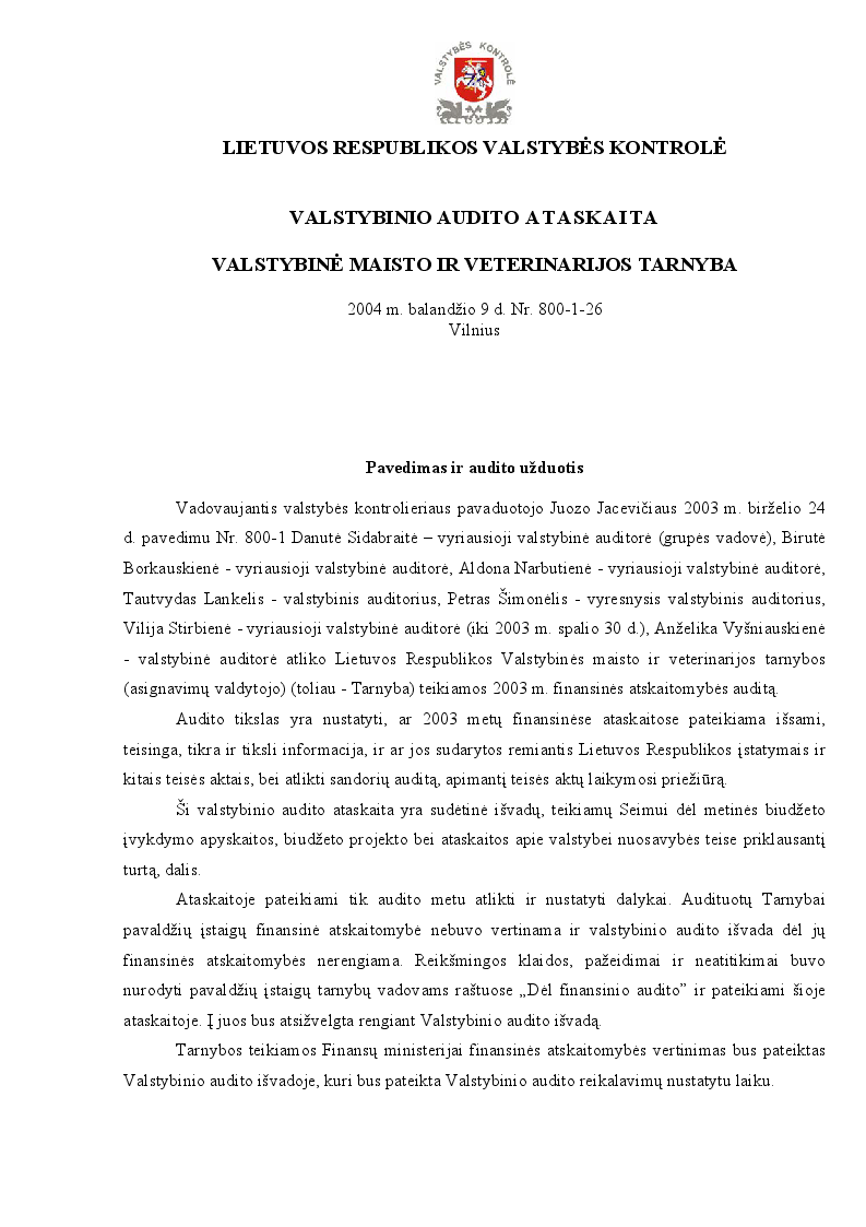 Valstybinė maisto ir veterinarijos tarnyba