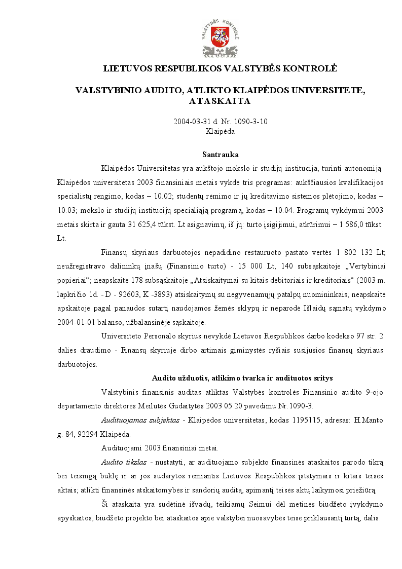 Klaipėdos universitetas