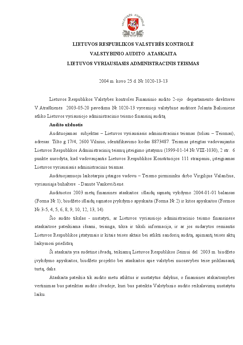 Lietuvos vyriausiasis administracinis teismas