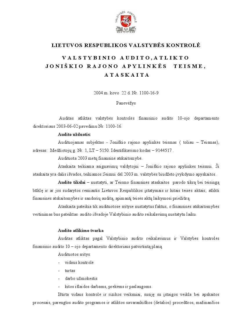 Joniškio rajono apylinkės teismas