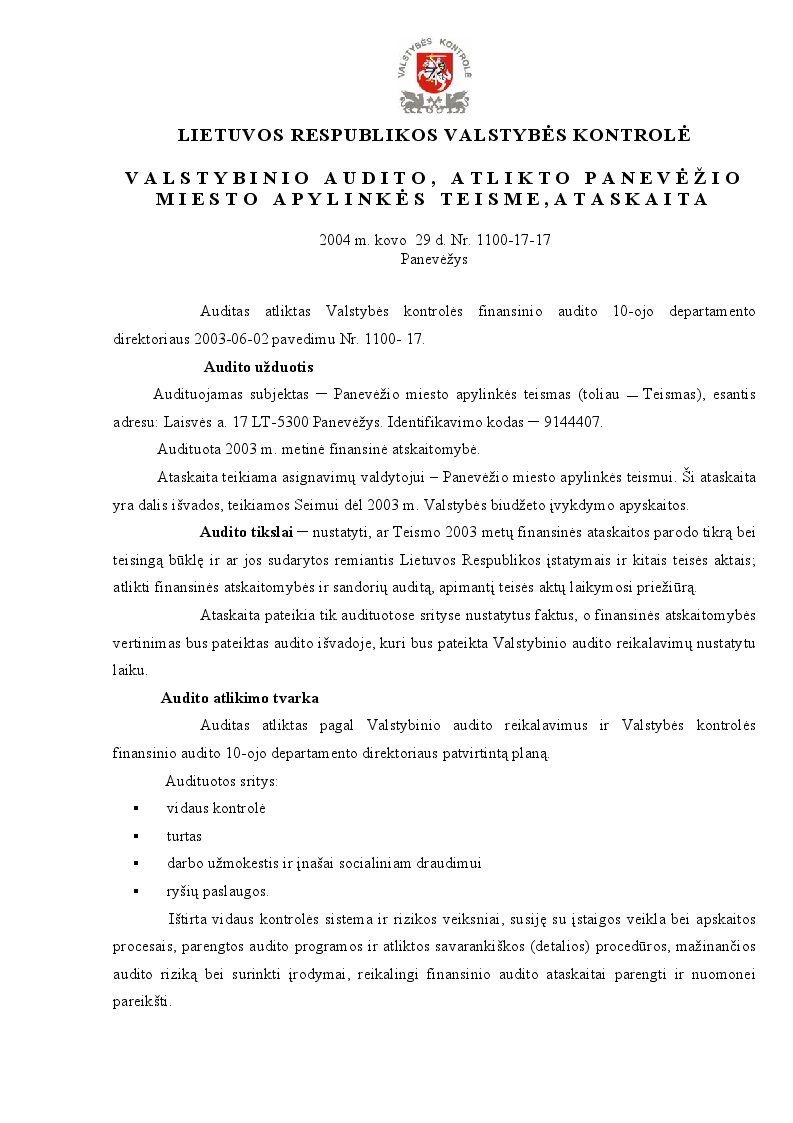 Panevėžio miesto apylinkės teismas