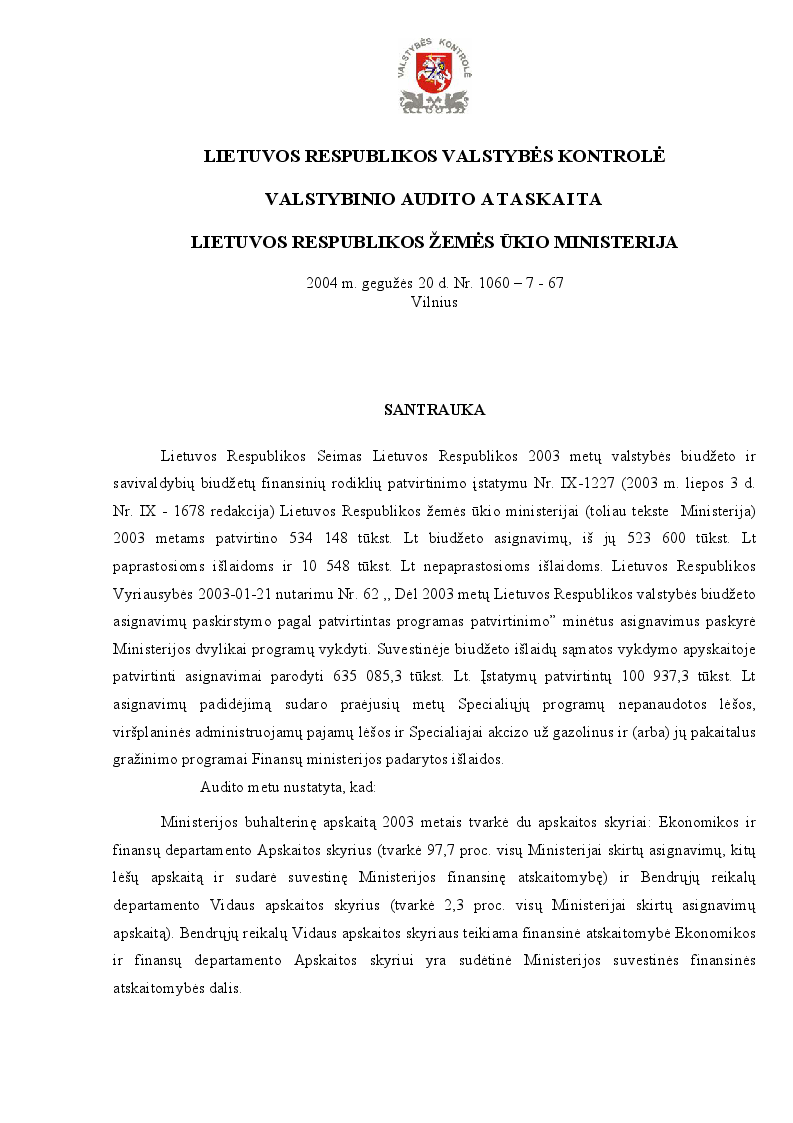 Lietuvos Respublikos žemės ūkio ministerija