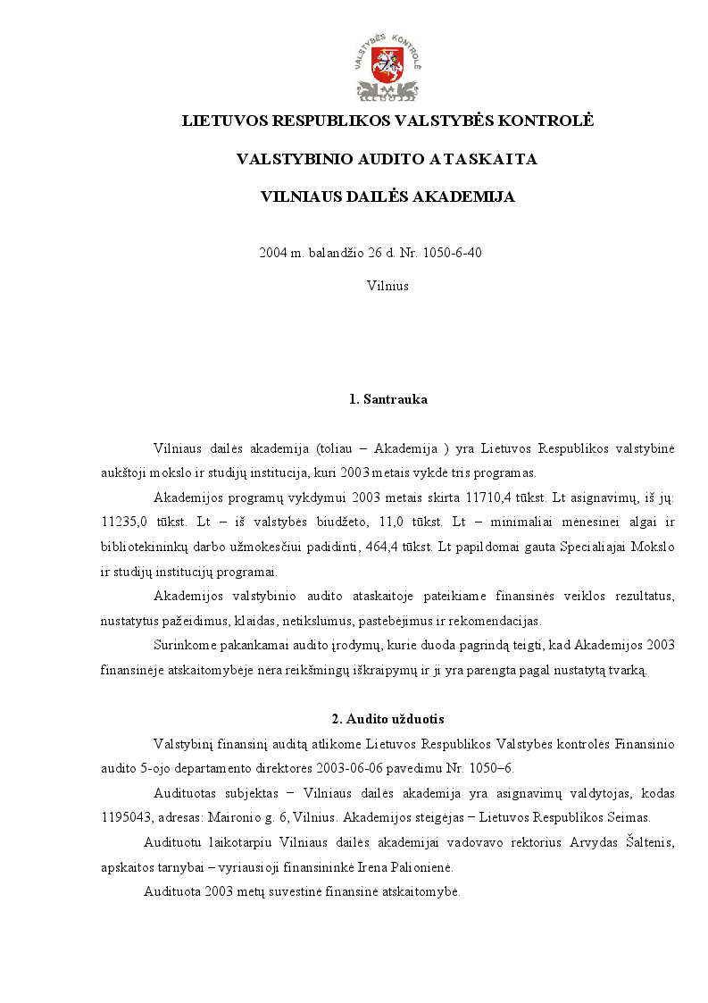 Vilniaus dailės akademija