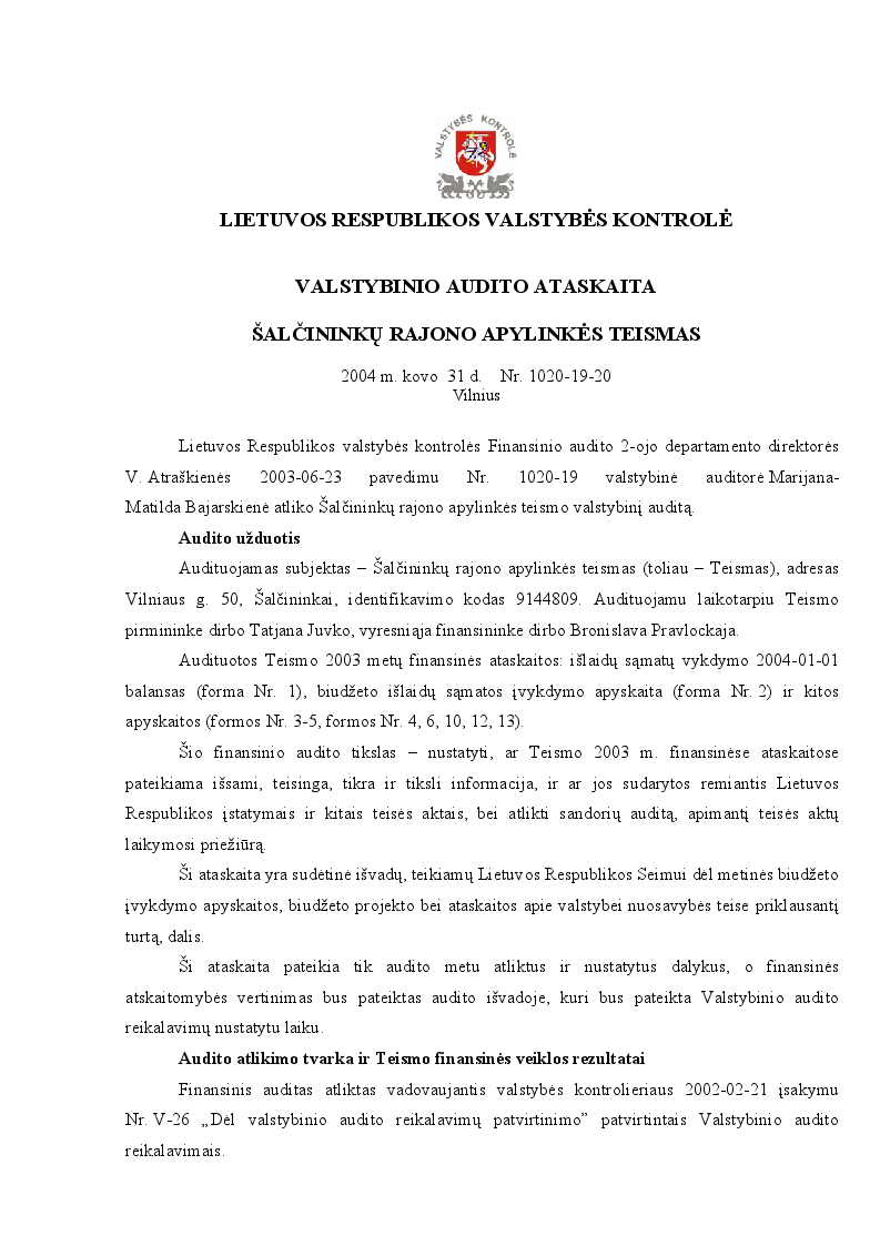 Šalčininkų rajono apylinkės teismas