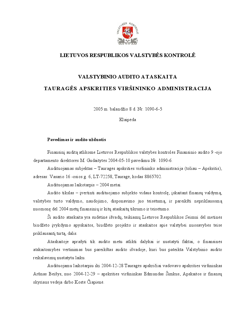 Tauragės apskrities viršininko administracija