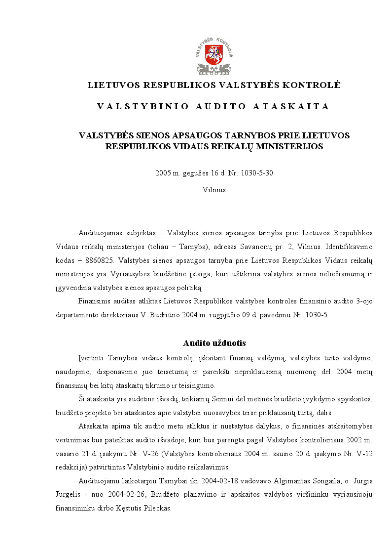 Valstybės sienos apsaugos tarnyba prie Lietuvos Respublikos vidaus reikalų ministerijos