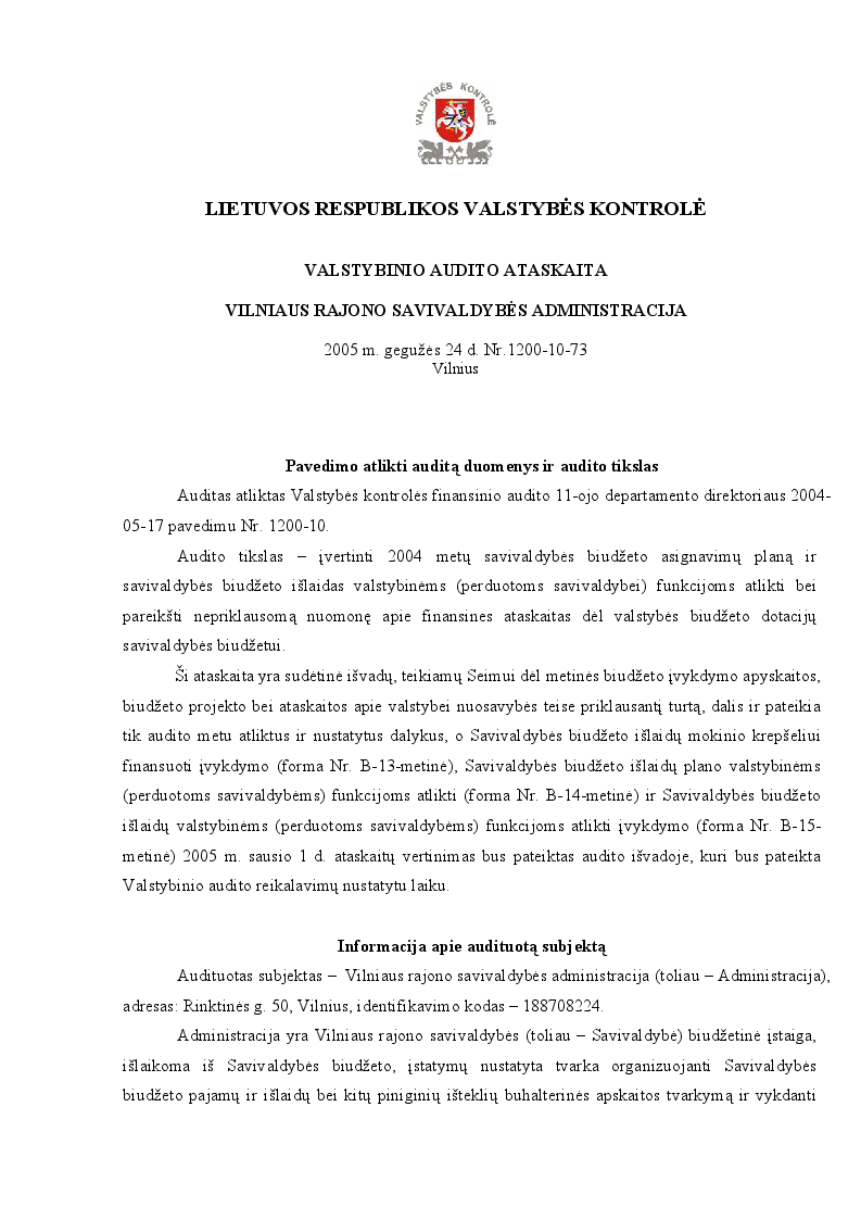 Vilniaus rajono savivaldybės administracija