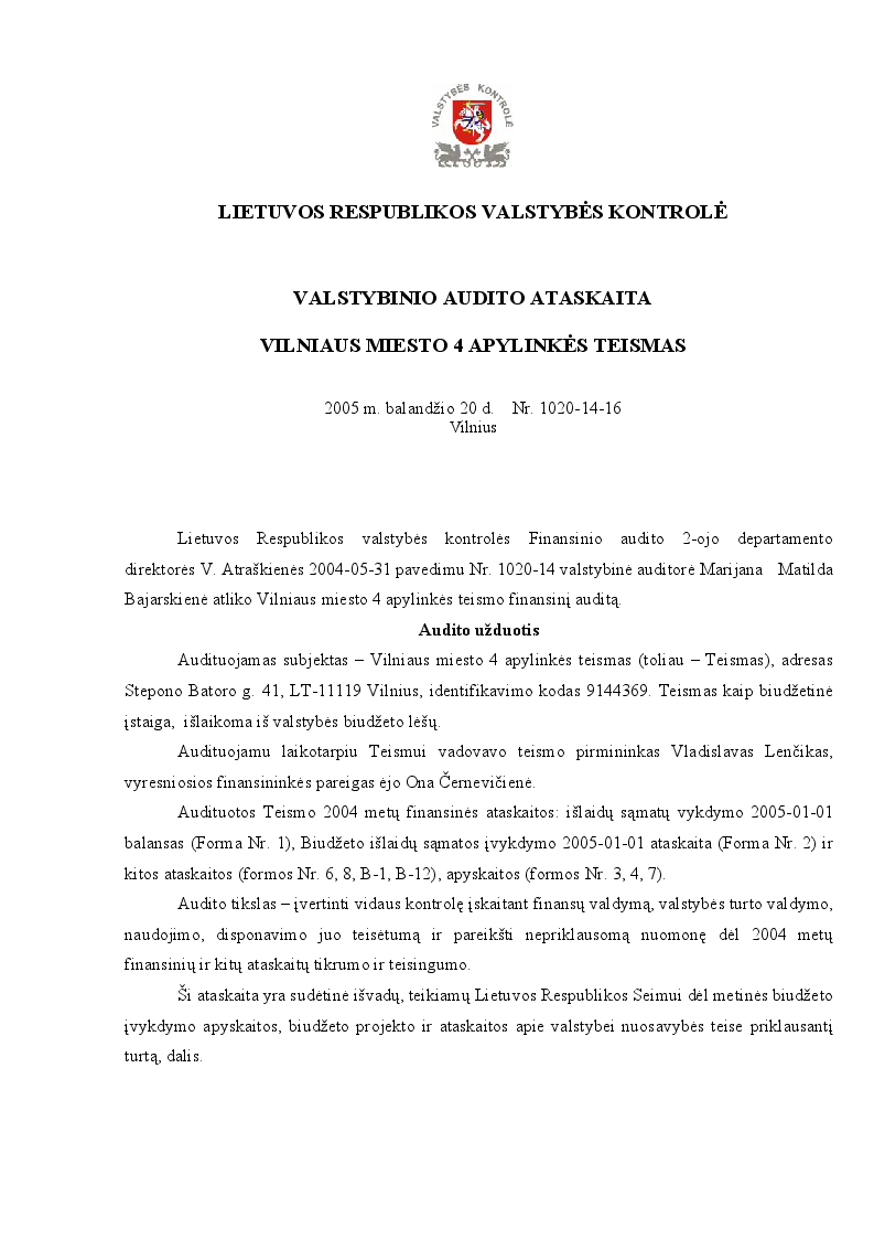 Vilniaus miesto 4 apylinkės teismas