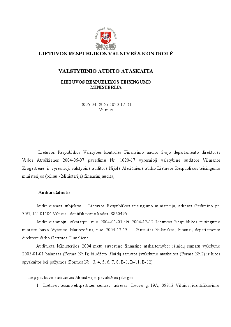 Lietuvos Respublikos teisingumo ministerija