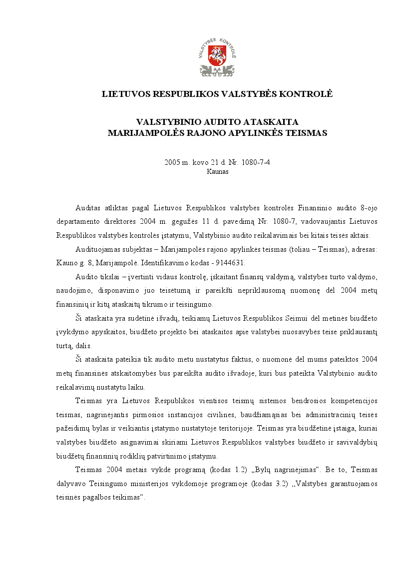Marijampolės rajono apylinkės teismas