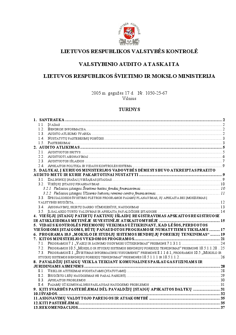 Lietuvos Respublikos švietimo ir mokslo ministerija