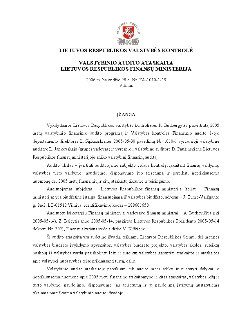 Lietuvos Respublikos finansų ministerija