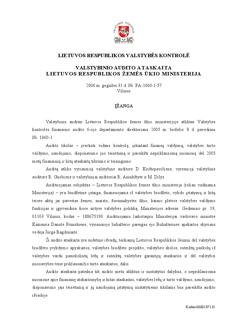 Lietuvos Respublikos žemės ūkio ministerija