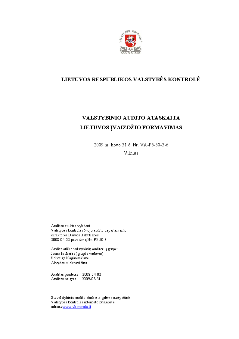 Lietuvos įvaizdžio formavimas