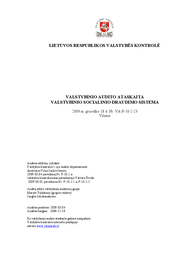Valstybinio socialinio draudimo sistema