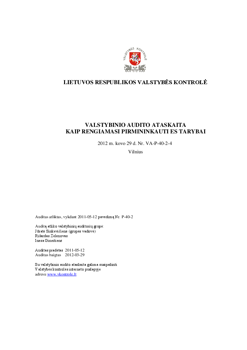 Kaip rengiamasi pirmininkauti ES Tarybai