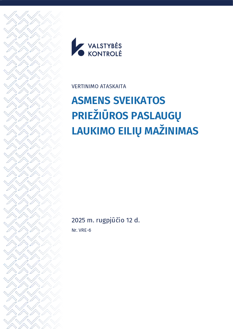 Asmens sveikatos priežiūros paslaugų laukimo eilių mažinimas