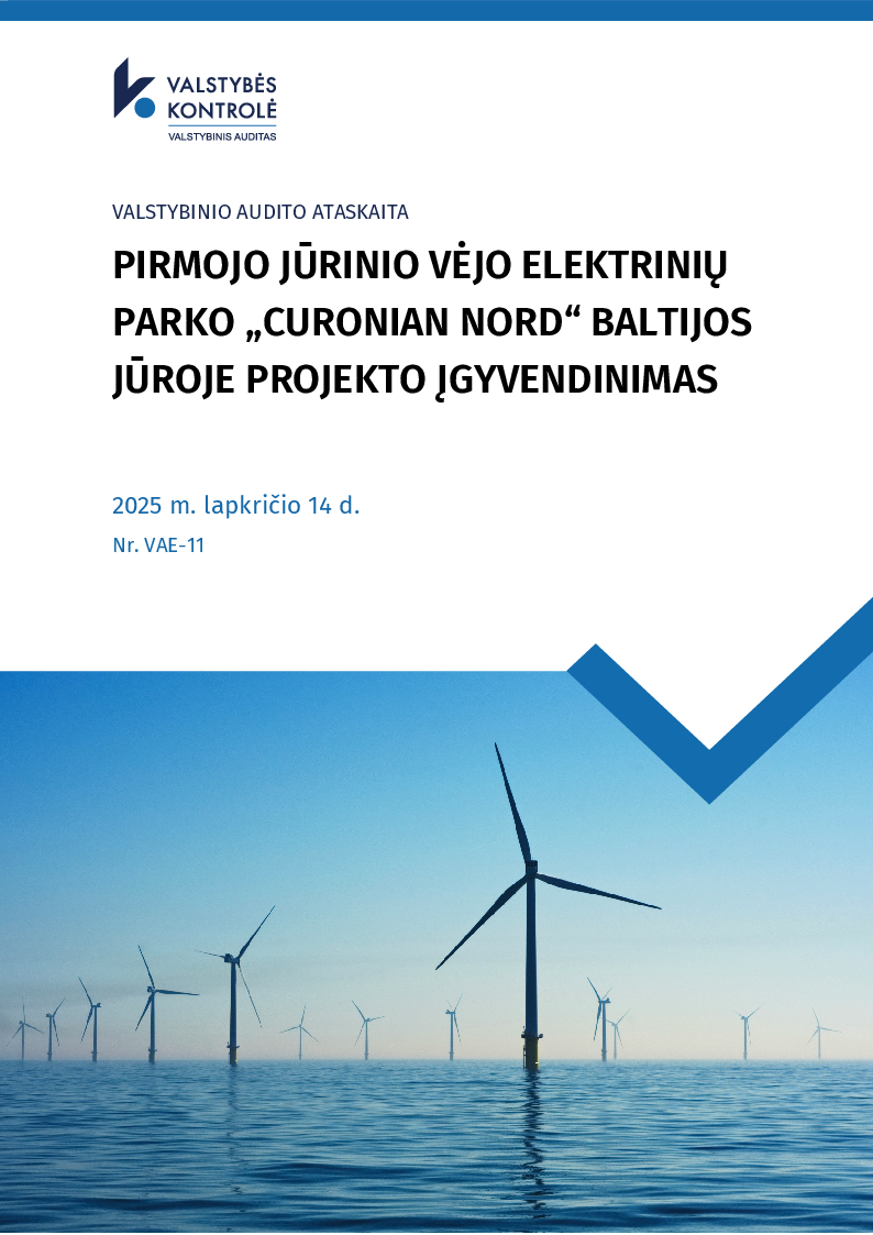 Pirmojo jūrinio vėjo elektrinių parko „Curonian Nord“ Baltijos jūroje projekto įgyvendinimas
