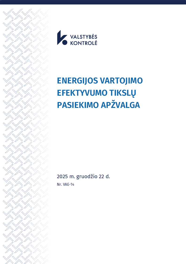 Energijos vartojimo efektyvumo tikslų pasiekimo apžvalga