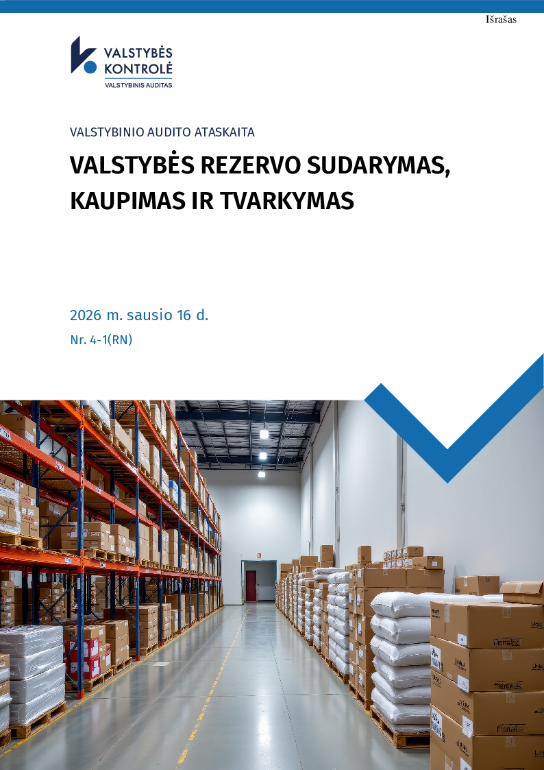 Valstybės rezervo sudarymas, kaupimas ir tvarkymas