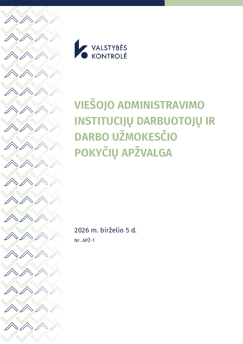 Viešojo administravimo institucijų darbuotojų ir darbo užmokesčio pokyčių apžvalga
