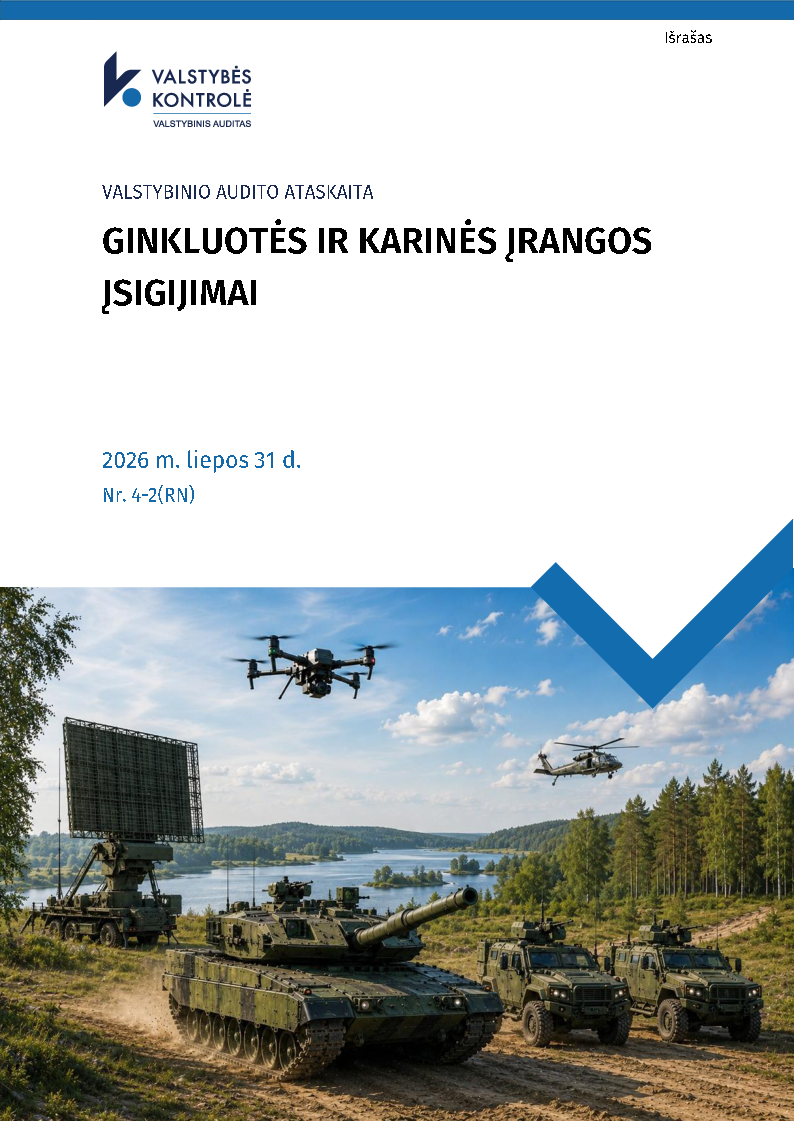 Ginkluotės ir karinės įrangos įsigijimai
