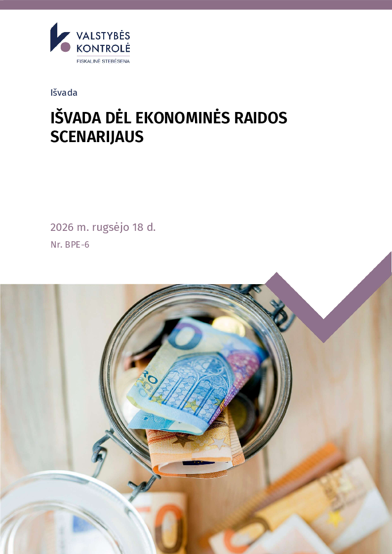 Išvada dėl ekonominės raidos scenarijaus