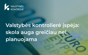 Iliustracija pranešimui spaudai Valstybės kontrolierė įspėja - skola auga greičiau nei planuojama