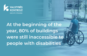 Picture for National Audit Office: at the beginning of the year, 80% of buildings were still inaccessible to people with disabilities