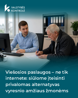 Iliustracija pranešimui spaudai Viešosios paslaugos – ne tik internete: siūloma įteisinti privalomas alternatyvas vyresnio amžiaus žmonėms