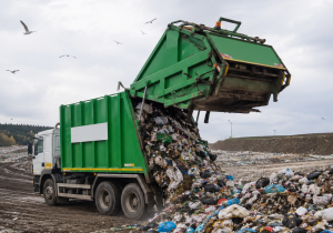 Iliustracija pranešimui spaudai Perdirbti tinkamos atliekos pernelyg dažnai vežamos į sąvartynus arba sudeginamos, o ne grąžinamos į ekonomiką